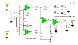 Super Digital Echo Stereo Mixer Circuit Projects