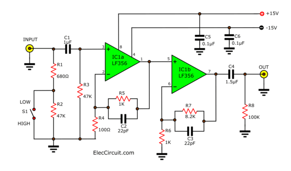 Unbalance low noise microphone Preamplifiers