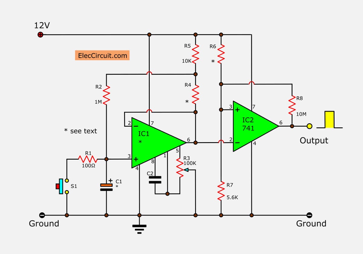 op-amp long timer circuit