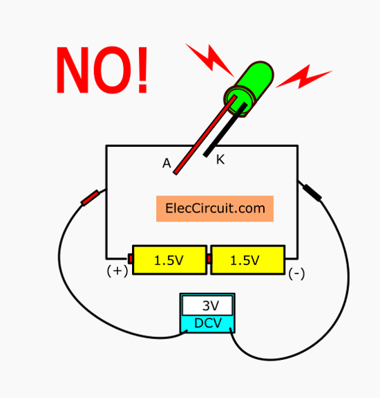Current limiting resistor for LED and load | ElecCircuit.com