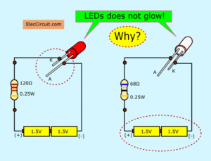 Why LED does not glow