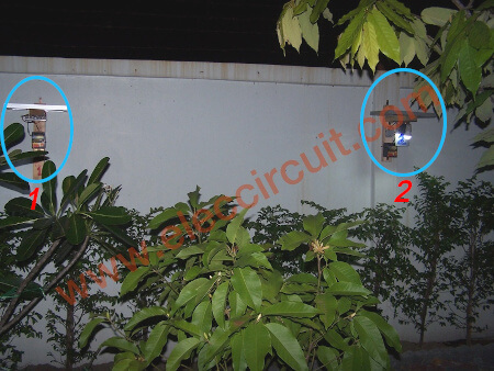 Comparison between Automatic solar lighting circuit 1 and 2