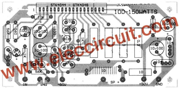 components layout amplifier STK-4048
