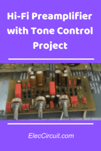 Hi Fi preamplifier with tone controls project