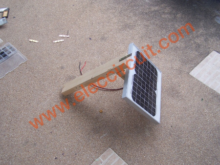 install solar cells wood