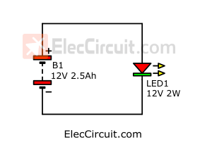simplest LED Lighting circuit