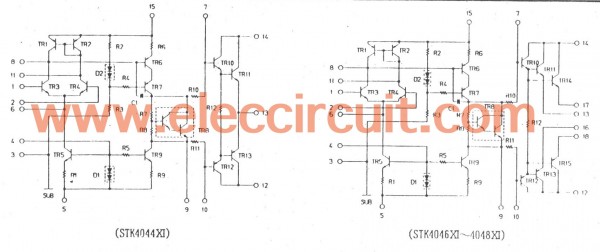 the inside ICs circuit