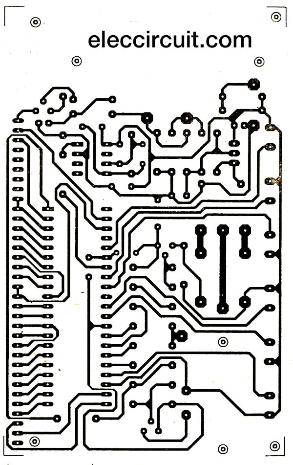 PCB layout LM8365 digital clock