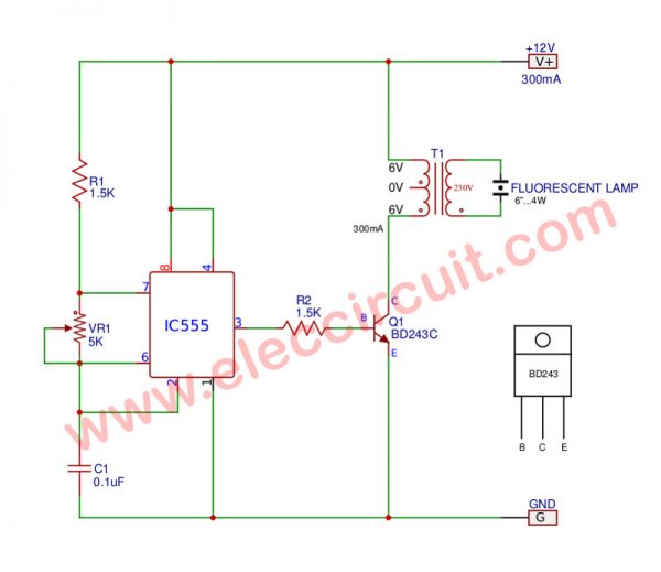 4W Fluorescent lamp driver