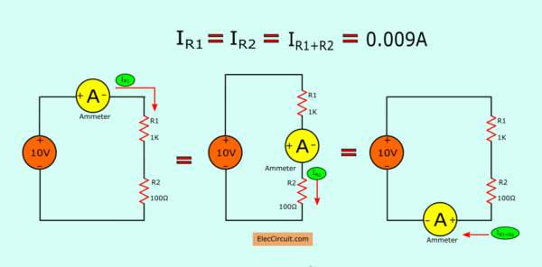 series circuit current flow