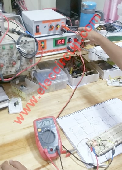 Testing 3 level indicator circuit