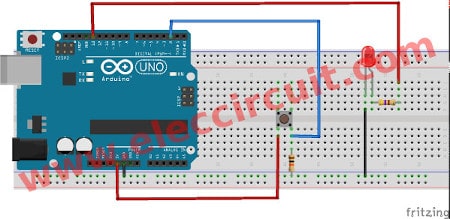 The Button become Toggle Switch using Arduino_bb