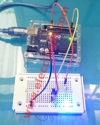 The Button become Toggle Switch using Arduino