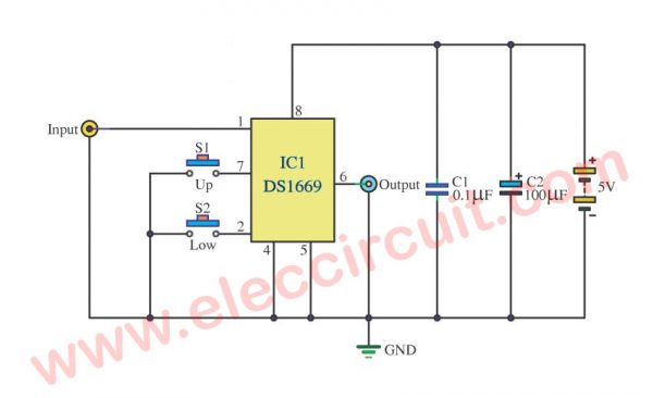 Digital Volume instead of a rotary press using IC DS1669