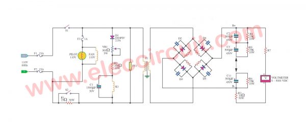 High Voltage power supply 3000V