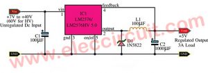 5V 3A Switching Regulator using LM2576