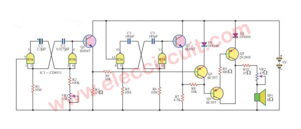 Tempo tap circuit using IC-CD4011