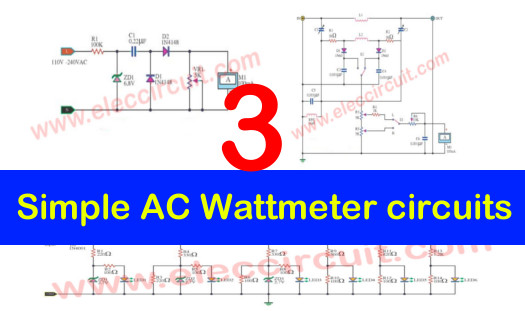 3 Simple AC Wattmeter circuits