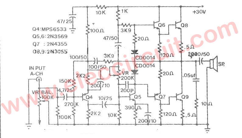 2n3055 Amplifier Circuit With Pcb 60w