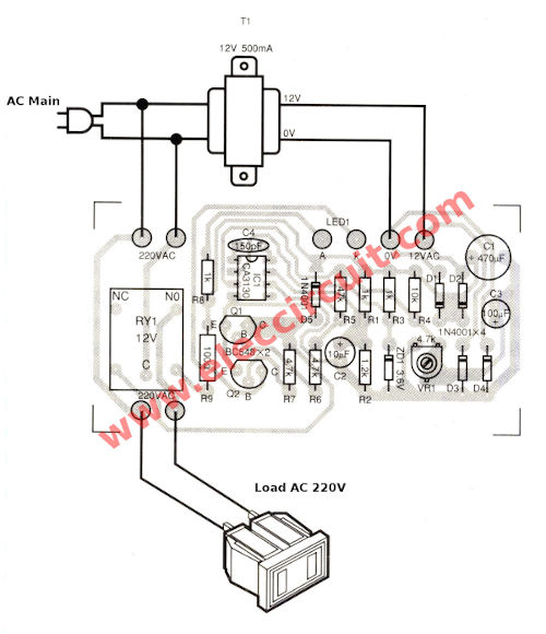 Component layout low voltage induction motor protection