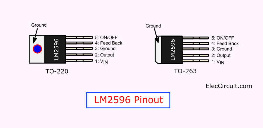 LM2596T-5.0   Buck Switching Regulator IC Positive Fixed 5V 1 Output 3A TO-220-5 