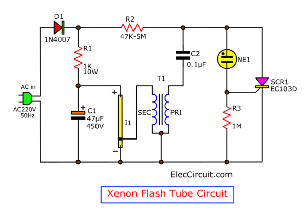 Xenon Flash Tube Circuit