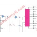 Led light movement the audio signal with LM358- IC 4017
