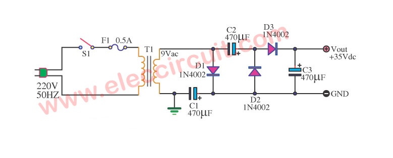DC Voltage Doubler and Voltage Multiplier Circuits working