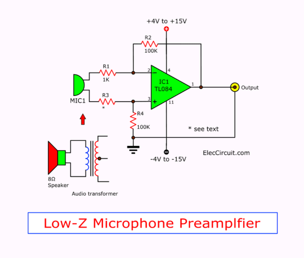 Condenser Mic Preamp Circuit
