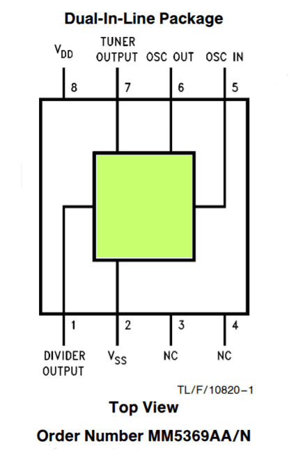 MM5369 pinout and connection