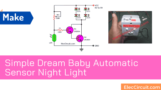 Simple baby automatic night light