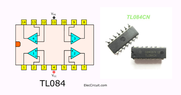 TL084 pinout datasheet