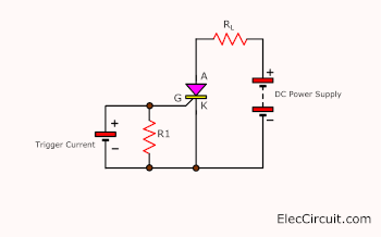 Trigger current is separate from the power supply