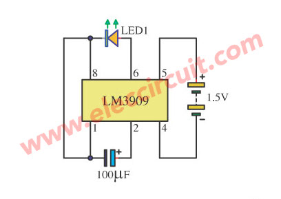 Battery 1.5V or 3V Monitor circuits using LM3909