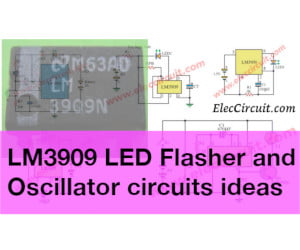 LM3909 simplest LED flasher circuit