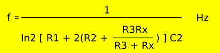 Calculate for 555 audio simple ohmmeter circuit