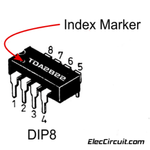 TDA2822 of DIP-8