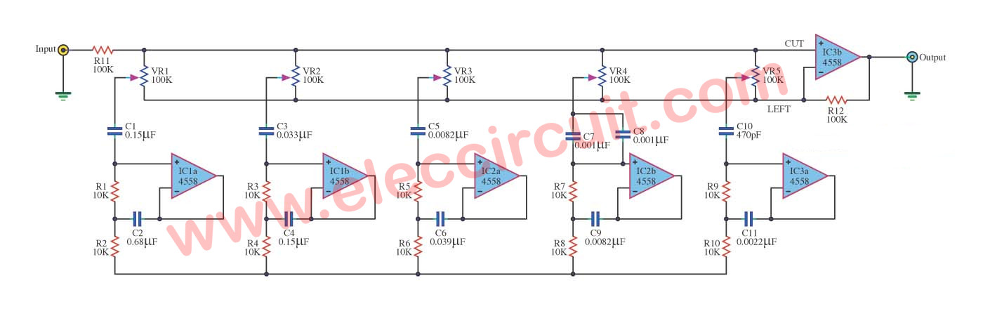 næve lære skovl Graphic equalizer circuits with PCB layout for you | ElecCircuit.com