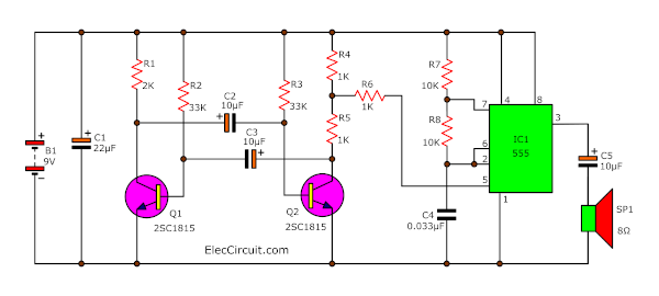 European police siren circuit