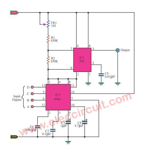 Feast Alcatraz Island boiler Simple 555 Pulse Generator circuits | Tested | ElecCircuit.com