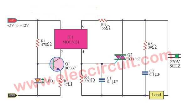 solid state relay circuit