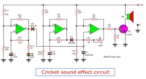 Cricket Sound Generator Circuit