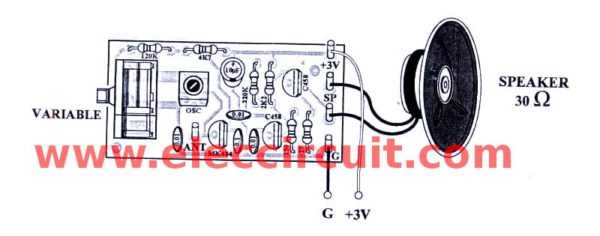 Components layout and wiring of AM Radio Receiver 