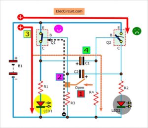 dual LED flasher working in third