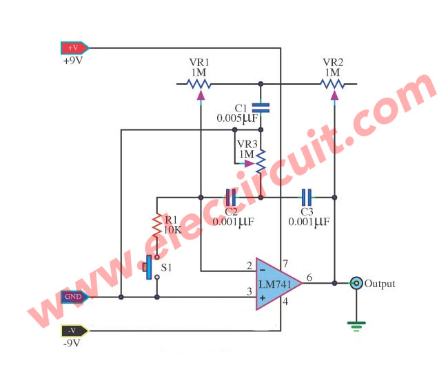 Simple Electronic Bell Generator using LM741