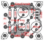 Component-layout of Zener diode regulator