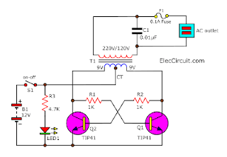 How To Make Simple Inverter Circuit Diagram Within 5 Minutes
