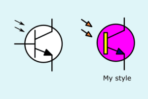 Phototransistor Circuit Symbol