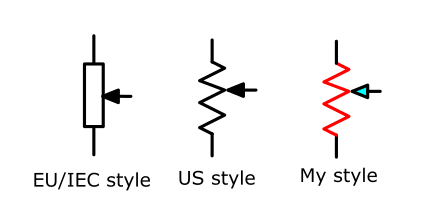 Potentiometer Circuit Symbol