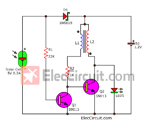 automatic solar light circuit